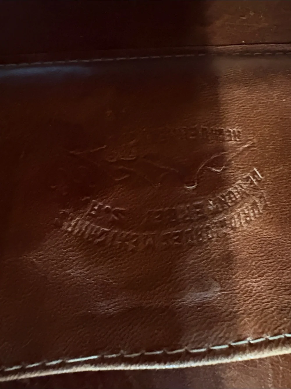Vintage Mexican Tooled Leather Briefcase Satchel Floral Handcrafted Brown Bag